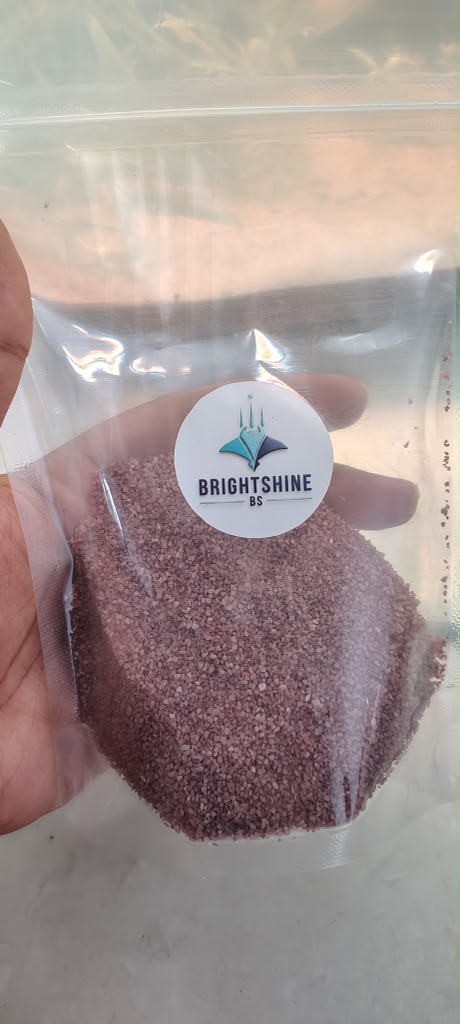 Red decorative sand