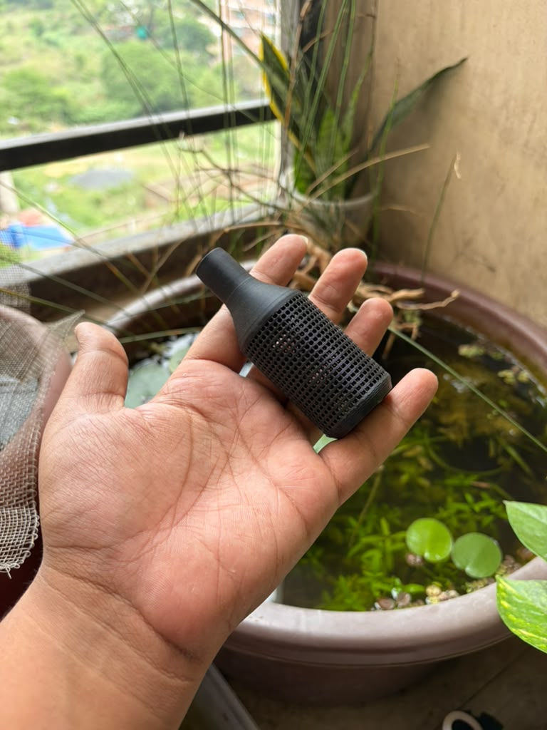 3D printed shrimp siphon guard